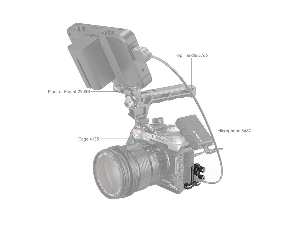 SmallRig 4147 Fuji X-T5 Uyumlu Kablo Kıskacı