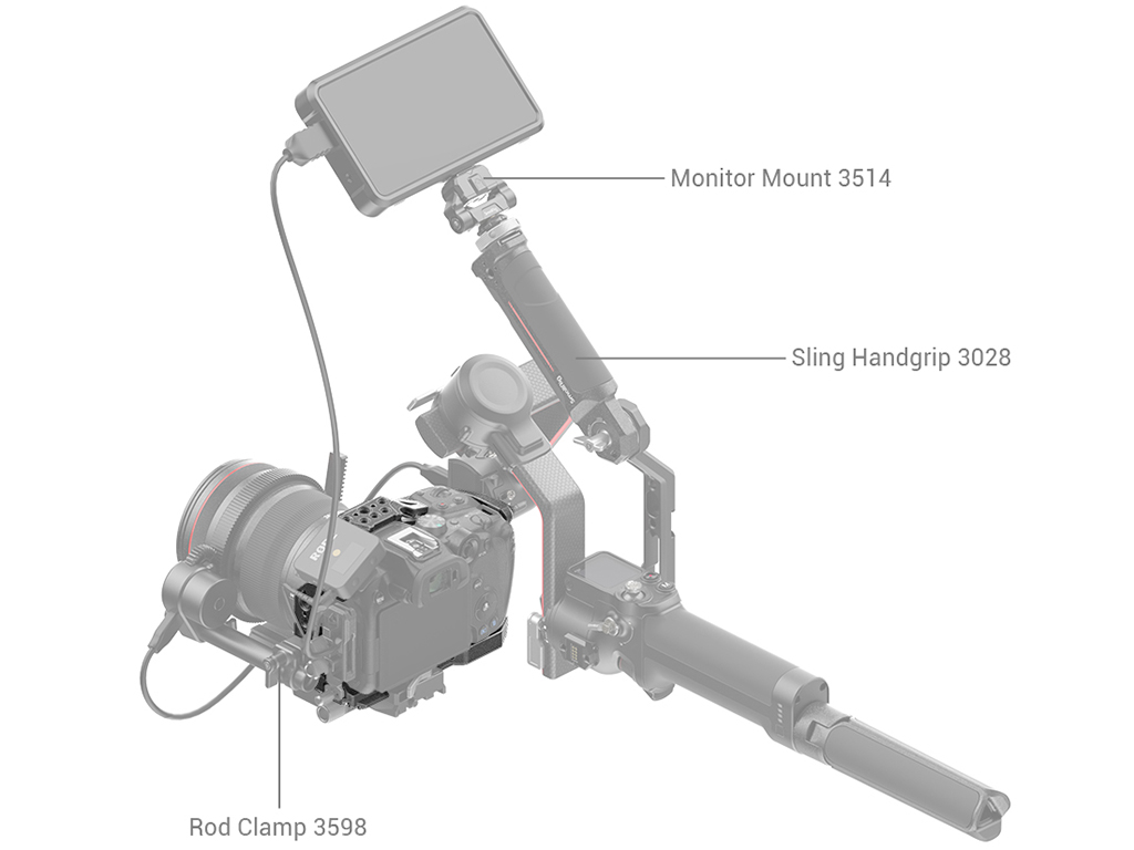 SmallRig 4003 Canon EOS R7 Black Mamba Kafes