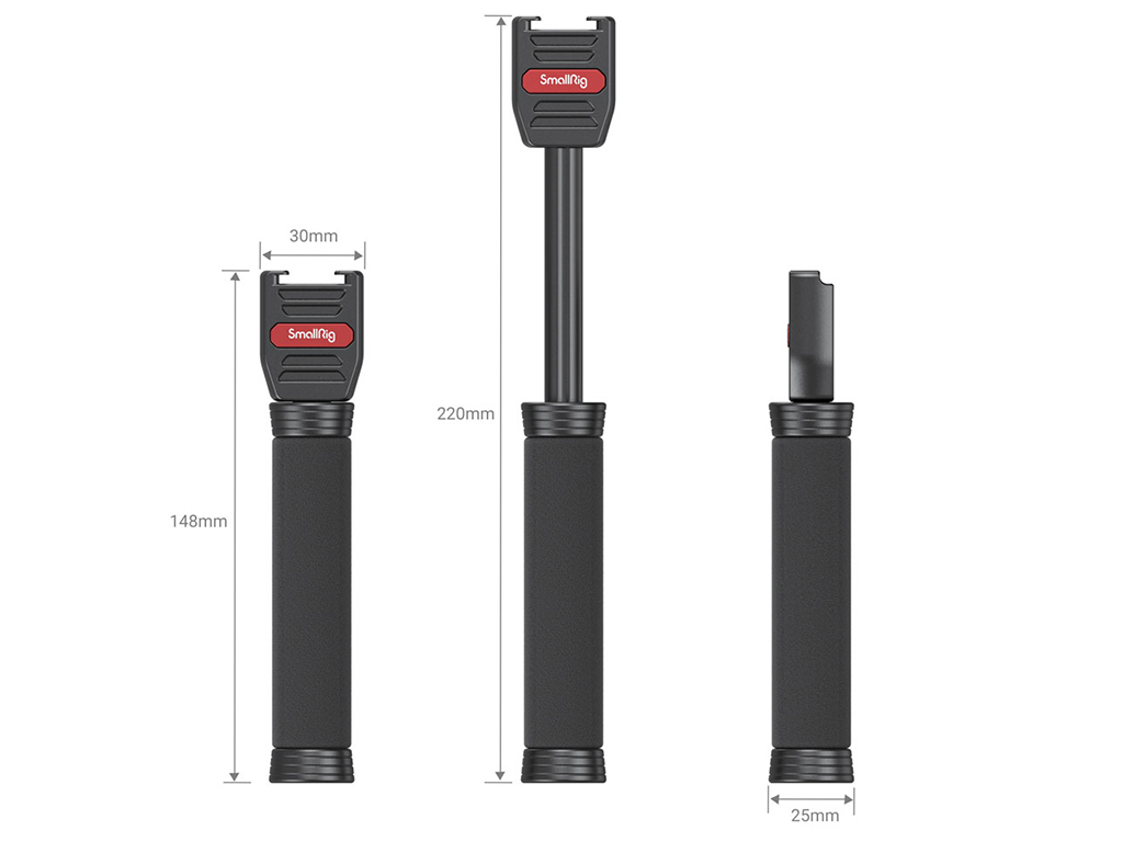 SmallRig 3182 Kablosuz Yaka Mikrofonları ile Uyumlu El Mikrofonu Standı