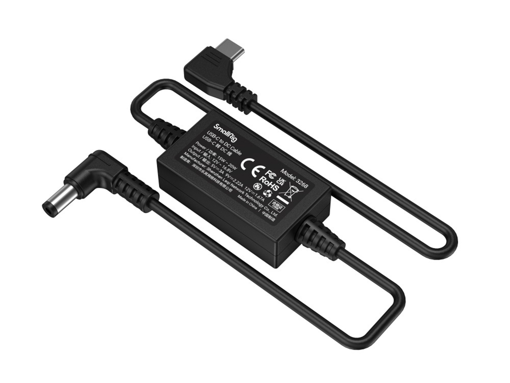 SmallRig 3268 Kablosuz Follow Focus için USB-C / DC Kablosu