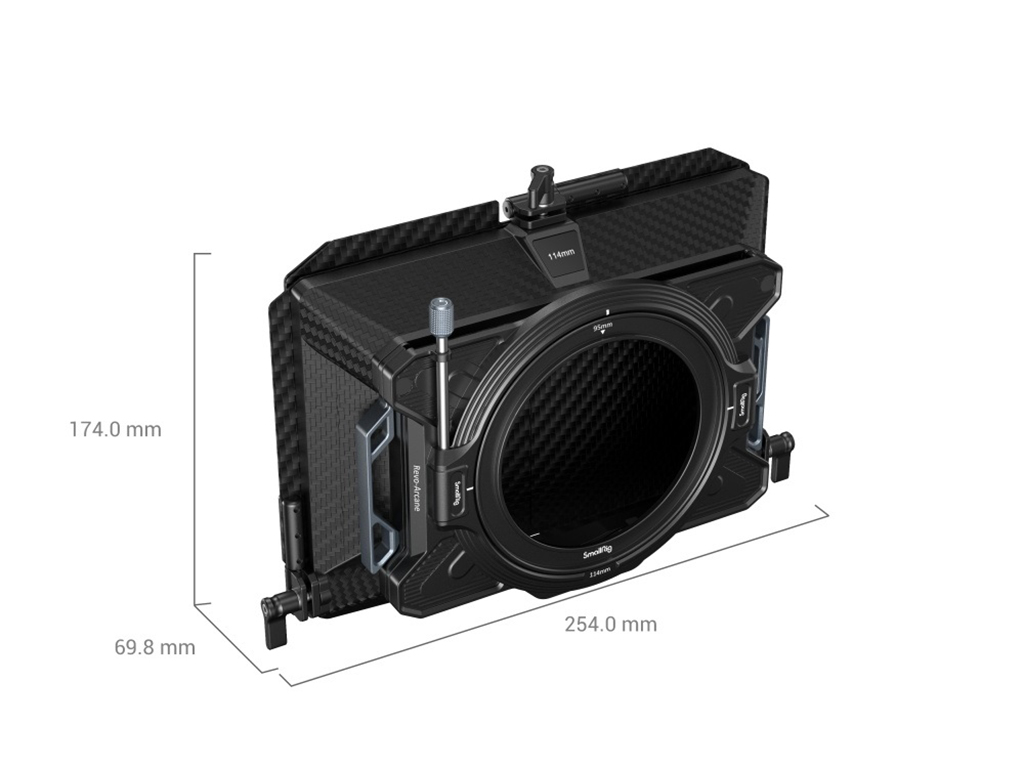 SmallRig 3641 Çok Fonksiyonlu 114mm Modüler Matte Box Basic Kit