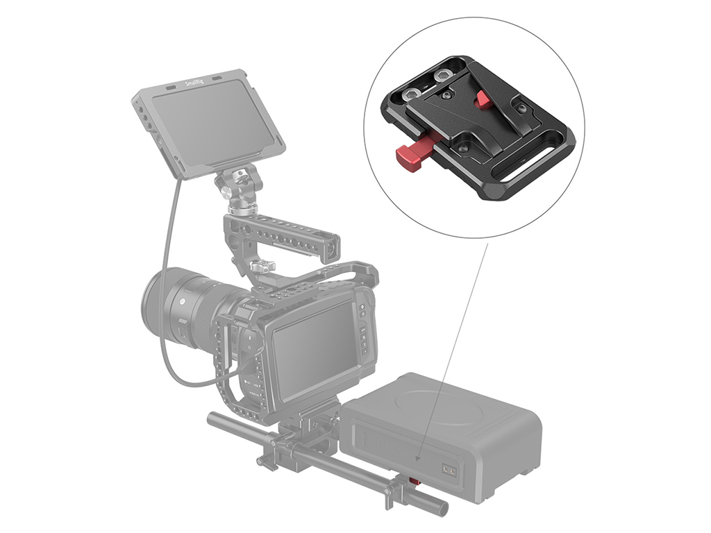 SmallRig 2987 Mini V-Mount Batarya Bağlantı Plakası