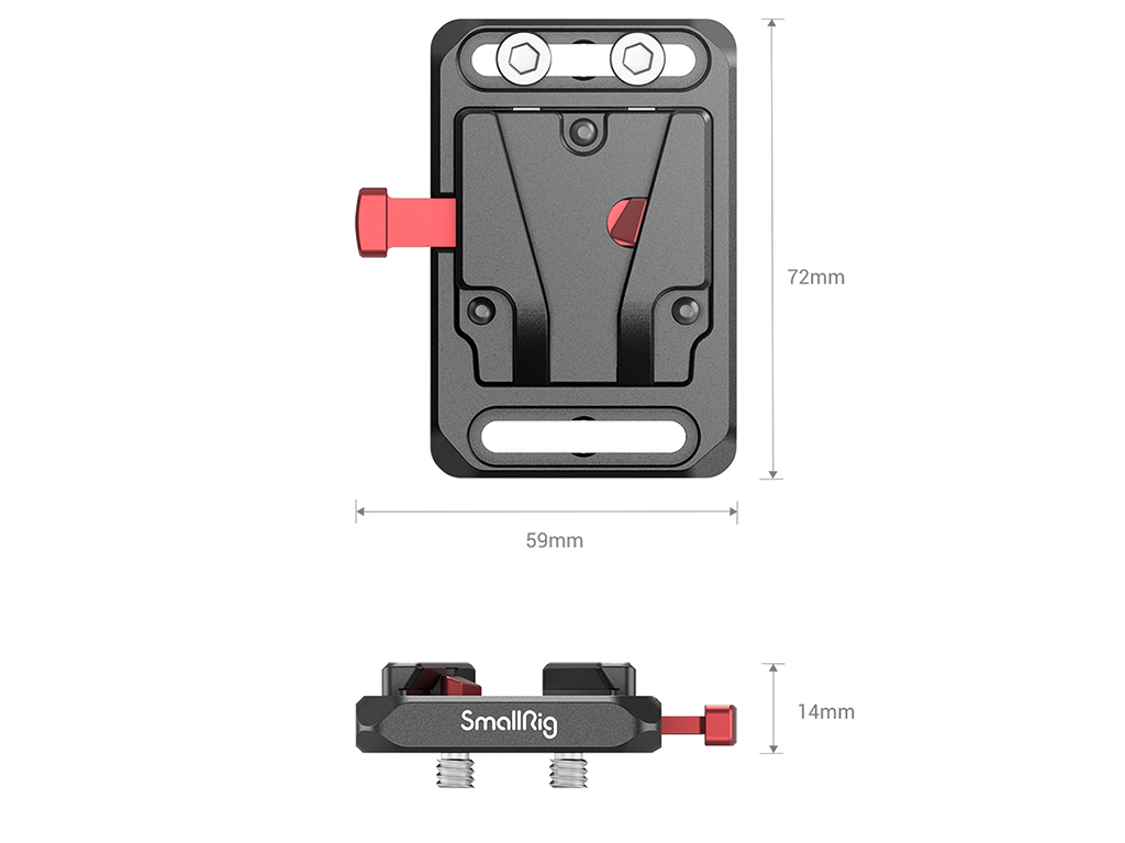 SmallRig 2987 Mini V-Mount Batarya Bağlantı Plakası