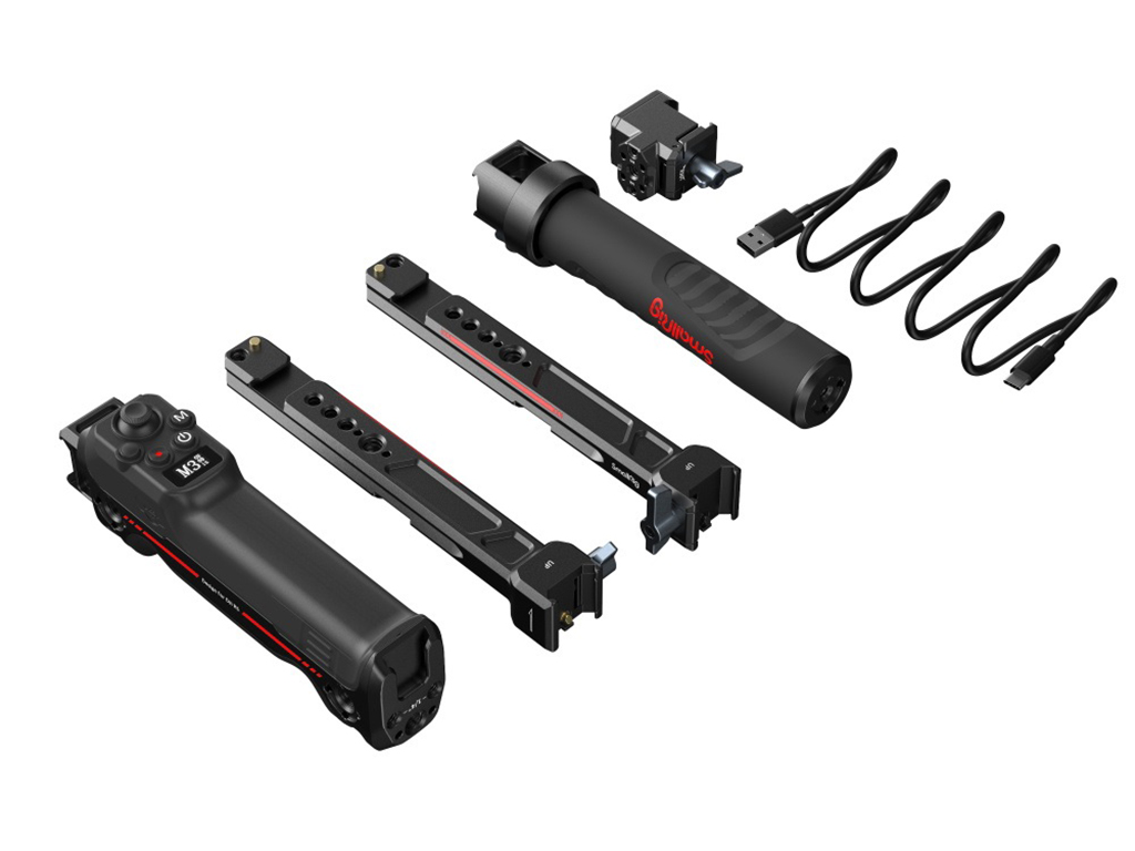 SmallRig 3954 DJI RS Serisi için Kablosuz Kontrollü Çift Tutma Kolu