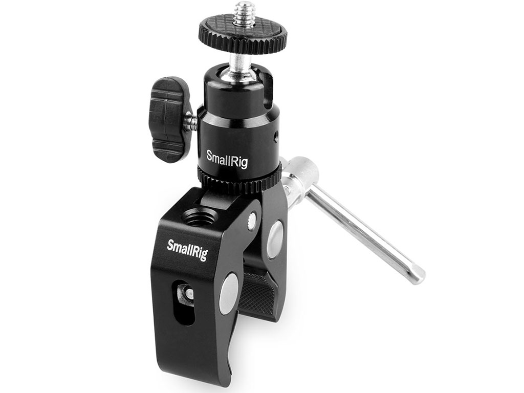 SmallRig 1124 1/4" Ball Head Başlıklı Super Clamp