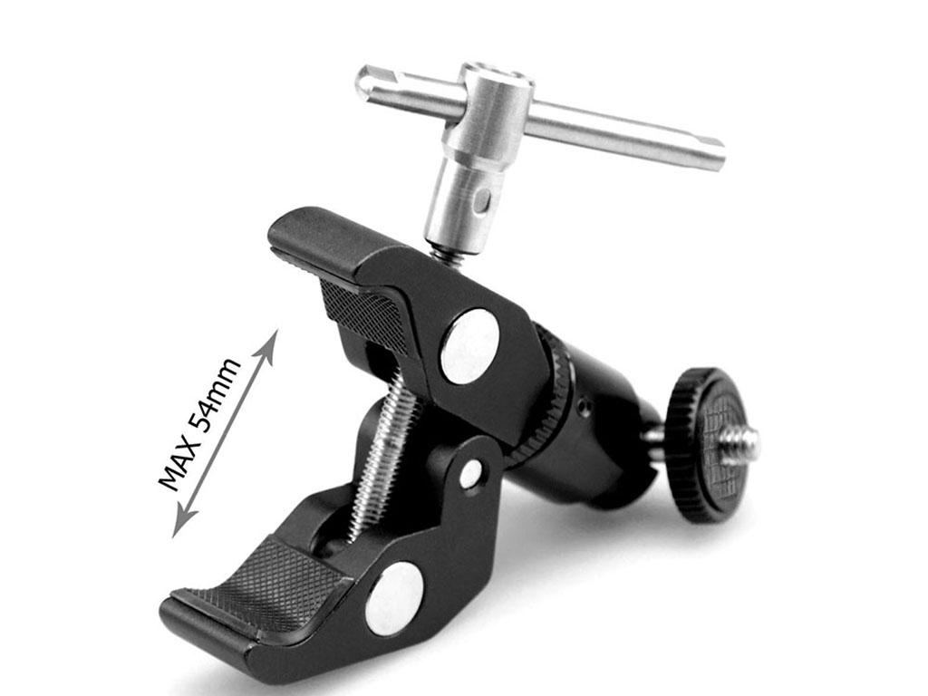 SmallRig 1124 1/4" Ball Head Başlıklı Super Clamp