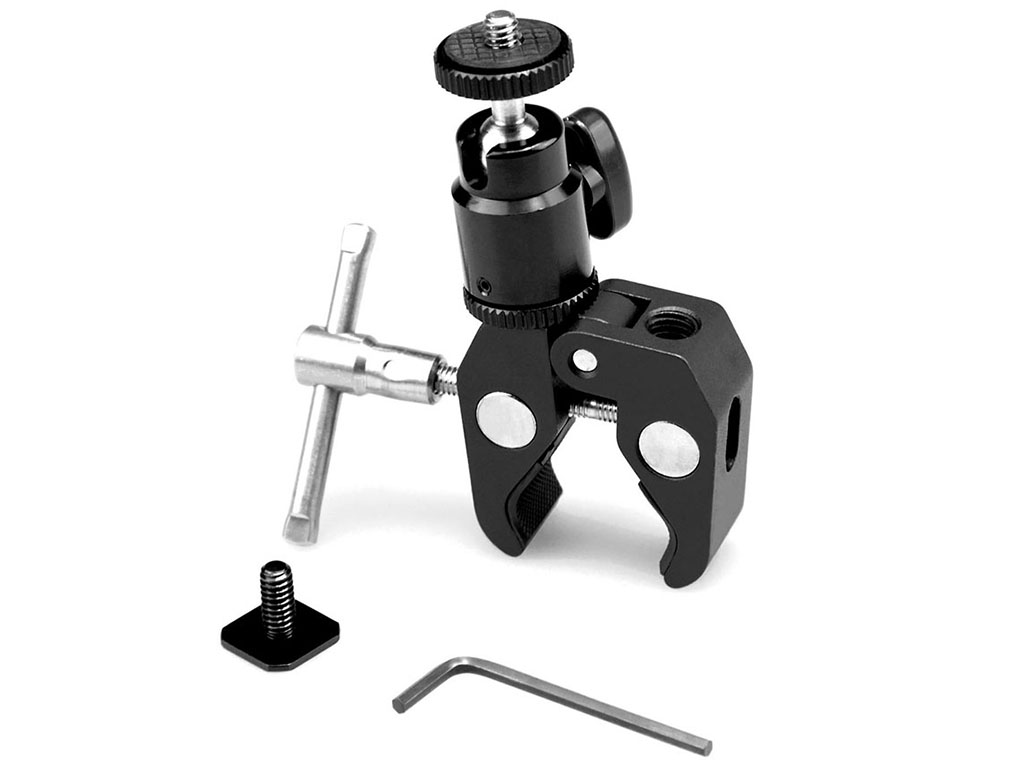 SmallRig 1124 1/4" Ball Head Başlıklı Super Clamp