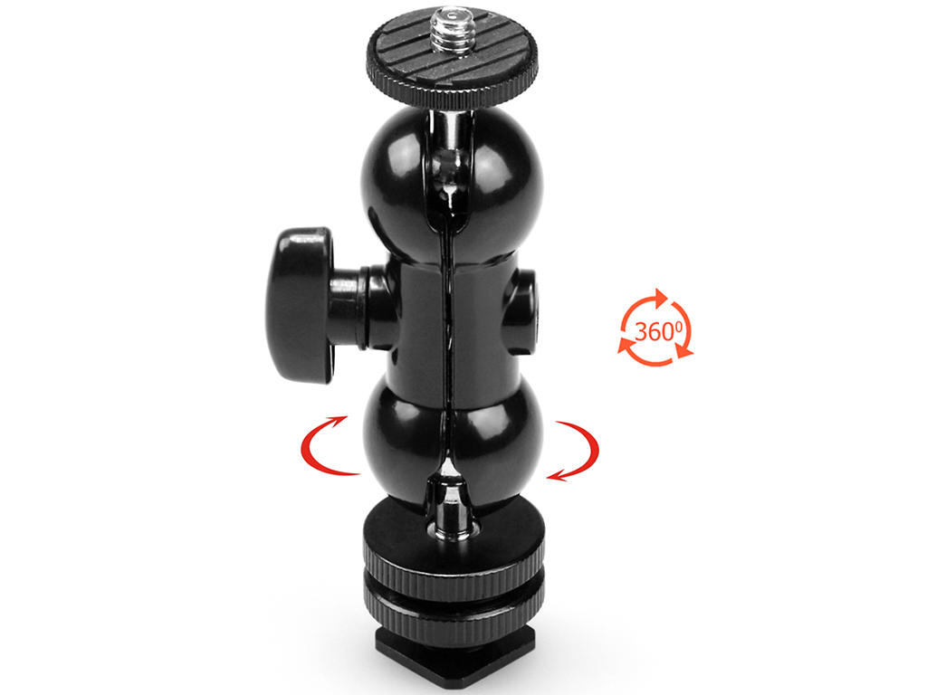 SmallRig 1135 1/4" Cold Shoe Uyumlu Çiftli Top Kafa