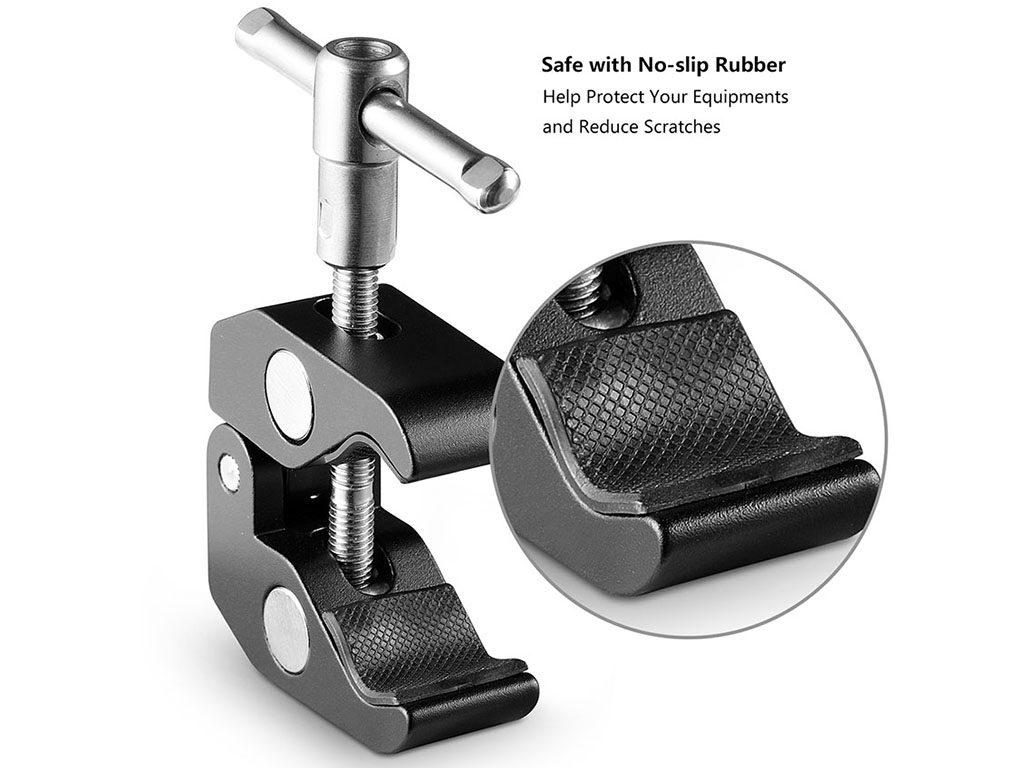 SmallRig 2058 İkili 1/4"-3/8" Süper Clamp Seti