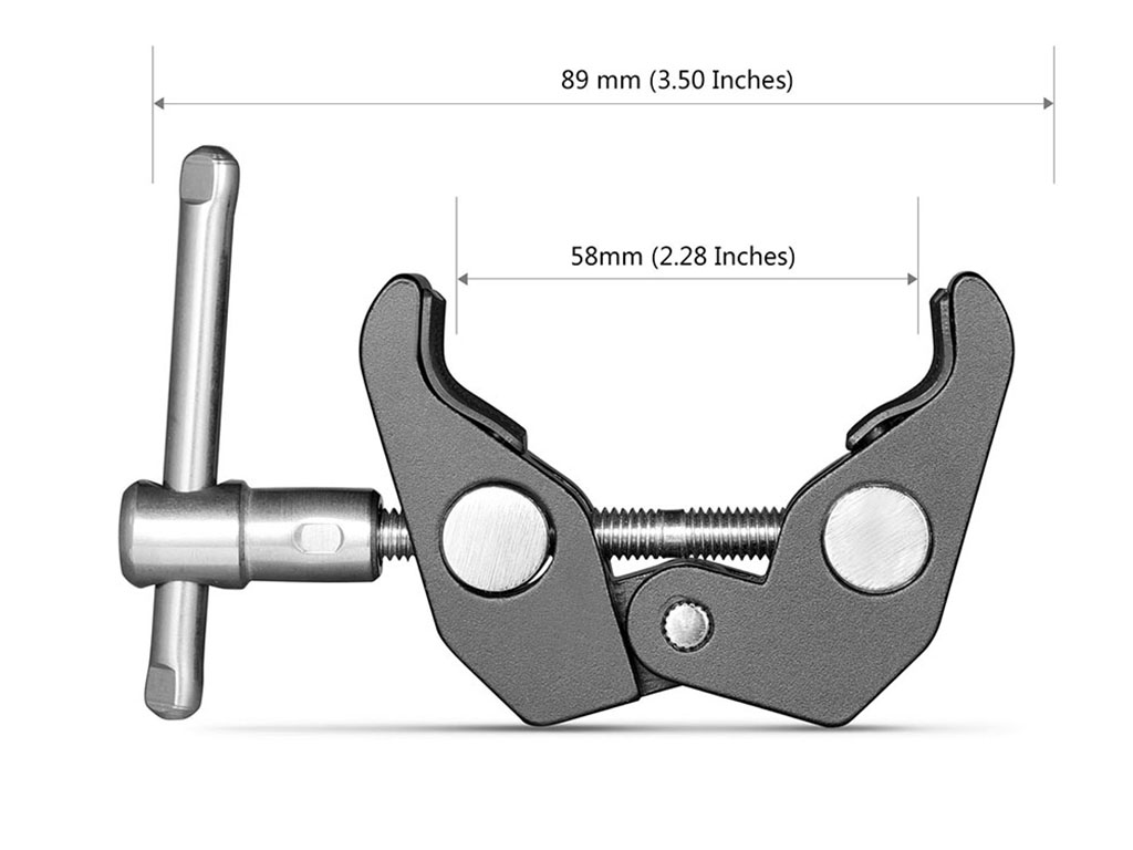 SmallRig 2058 İkili 1/4"-3/8" Süper Clamp Seti