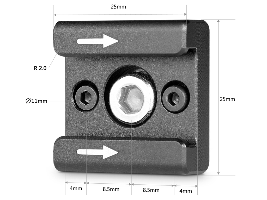 SmallRig 2060 İkili Cold Shoe Seti