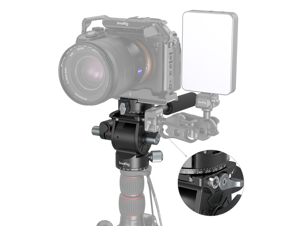 SmallRig 3457B Arca-Swiss 5kg Taşıma Kapasiteli Akışkan Video Başlığı