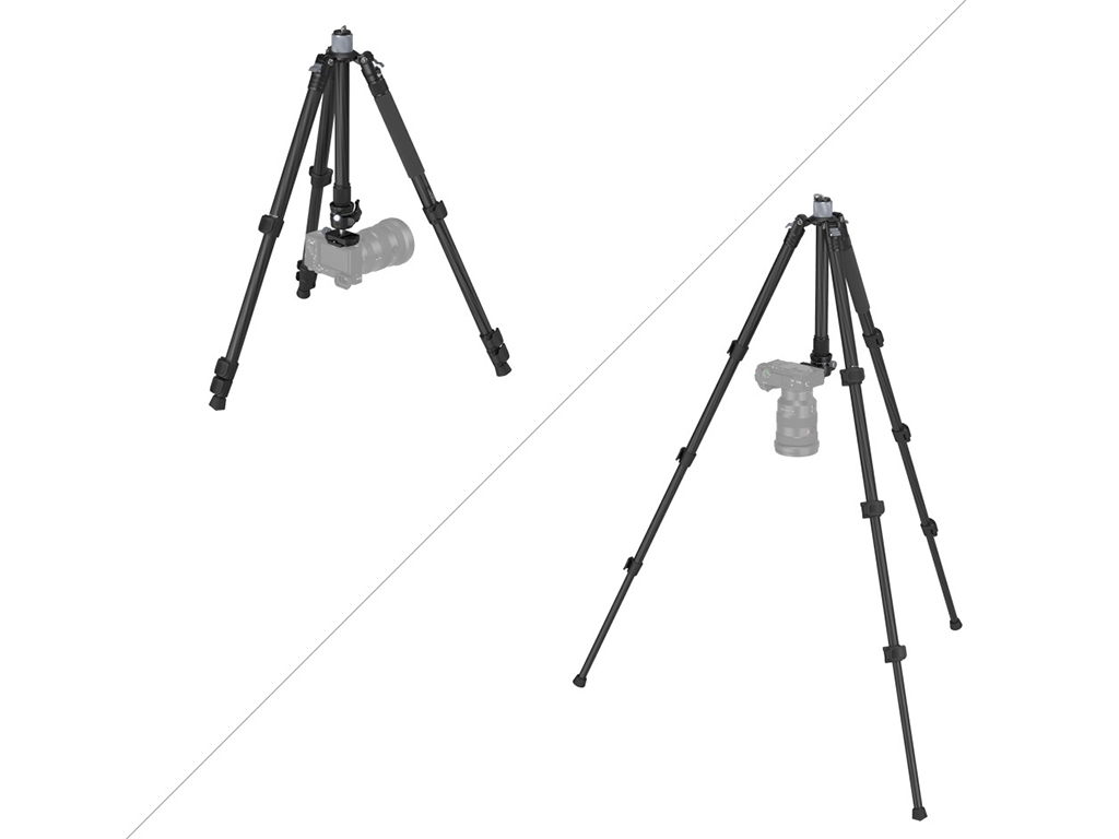 SmallRig 4059 AP-20 Karbon Fiber 12kg Taşıma Kapasiteli Fotoğraf Tripodu 158cm Maksimum Uzunluk