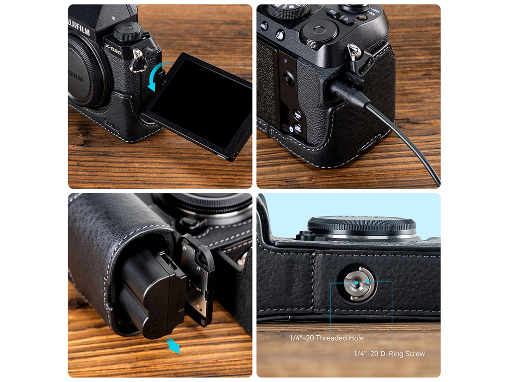 SmallRig 4232 Fujifilm X-S20 için Deri Kılıf