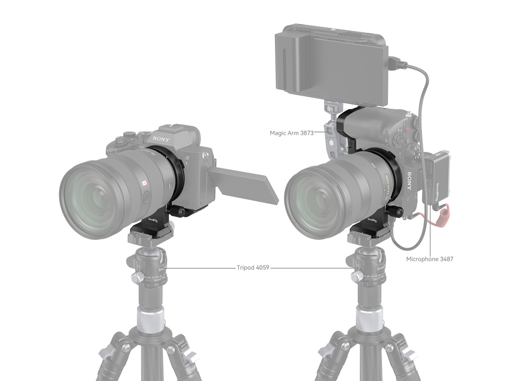 SmallRig 4148 Sony Uyumlu Yatay ve Dikey Dönebilen Montaj Plaka Kiti A7S III / A7I V / A7R V / A7R IV Uyumlu