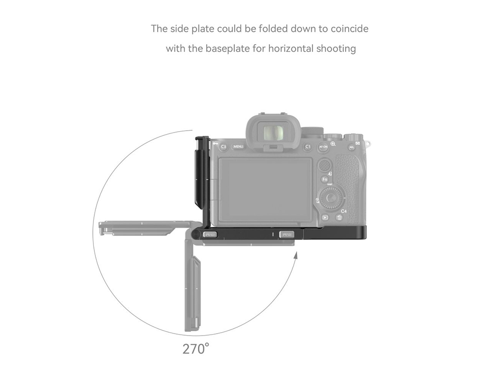 SmallRig 3984 Sony A7R V / A7 IV / A7S III Uyumlu Katlanır L Braket