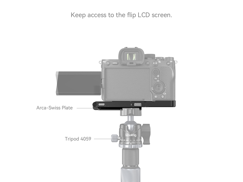 SmallRig 3984 Sony A7R V / A7 IV / A7S III Uyumlu Katlanır L Braket