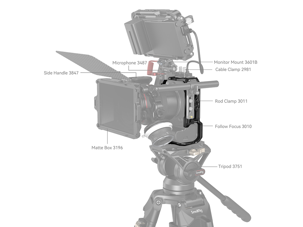 SmallRig 4159 Canon EOS R6 Mark II Uyumlu Kafes