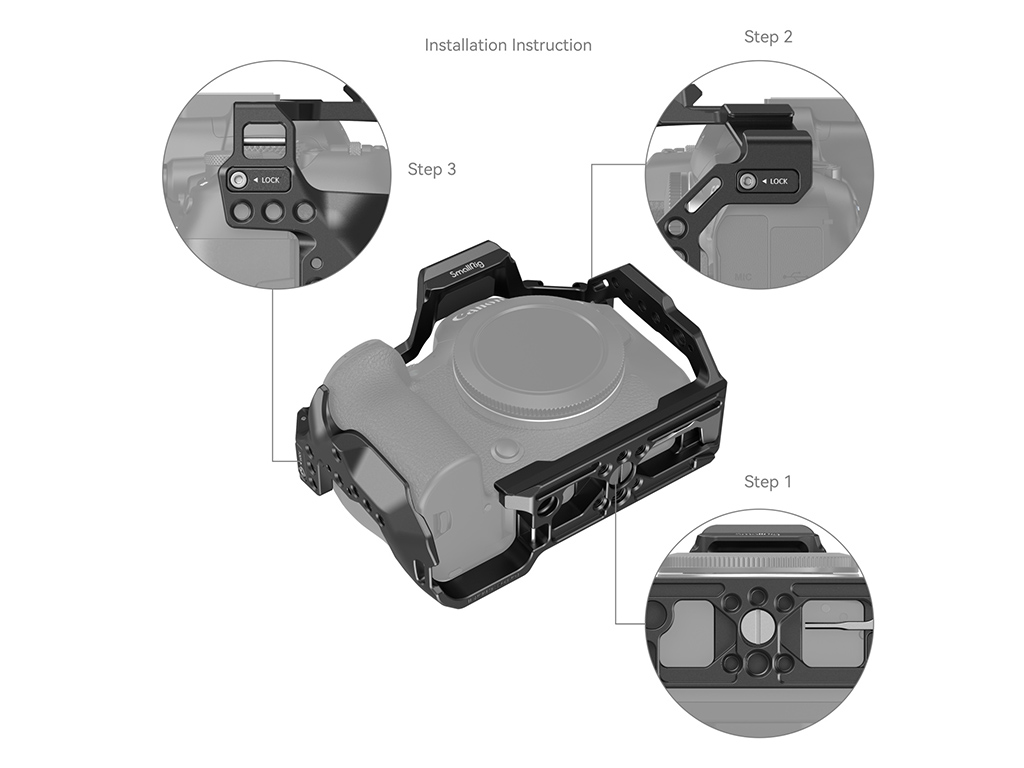 SmallRig 4159 Canon EOS R6 Mark II Uyumlu Kafes
