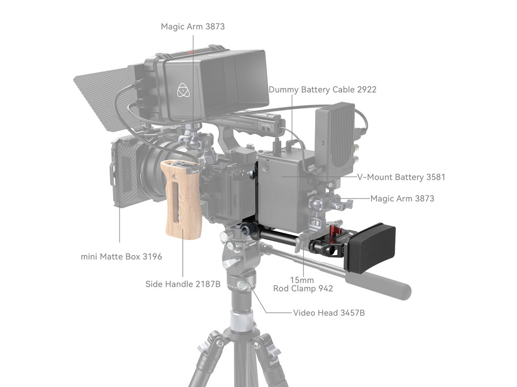 SmallRig 4063 Kompakt V-Mount Plaka Sistemi