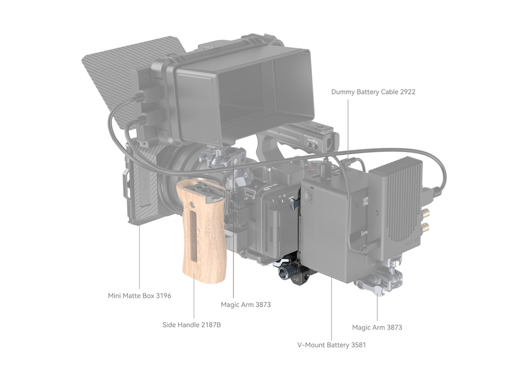 SmallRig 4064 Kompakt V-Mount Plaka Sistemi