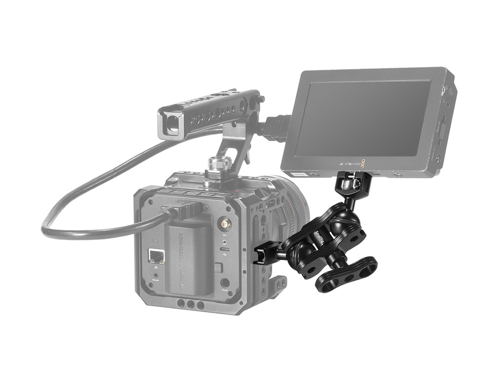 SmallRig 2071B Nato Bağlantılı Çift Başlıklı Magic Arm