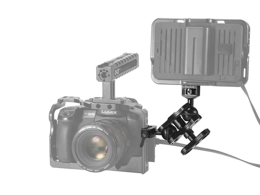 SmallRig 2071B Nato Bağlantılı Çift Başlıklı Magic Arm