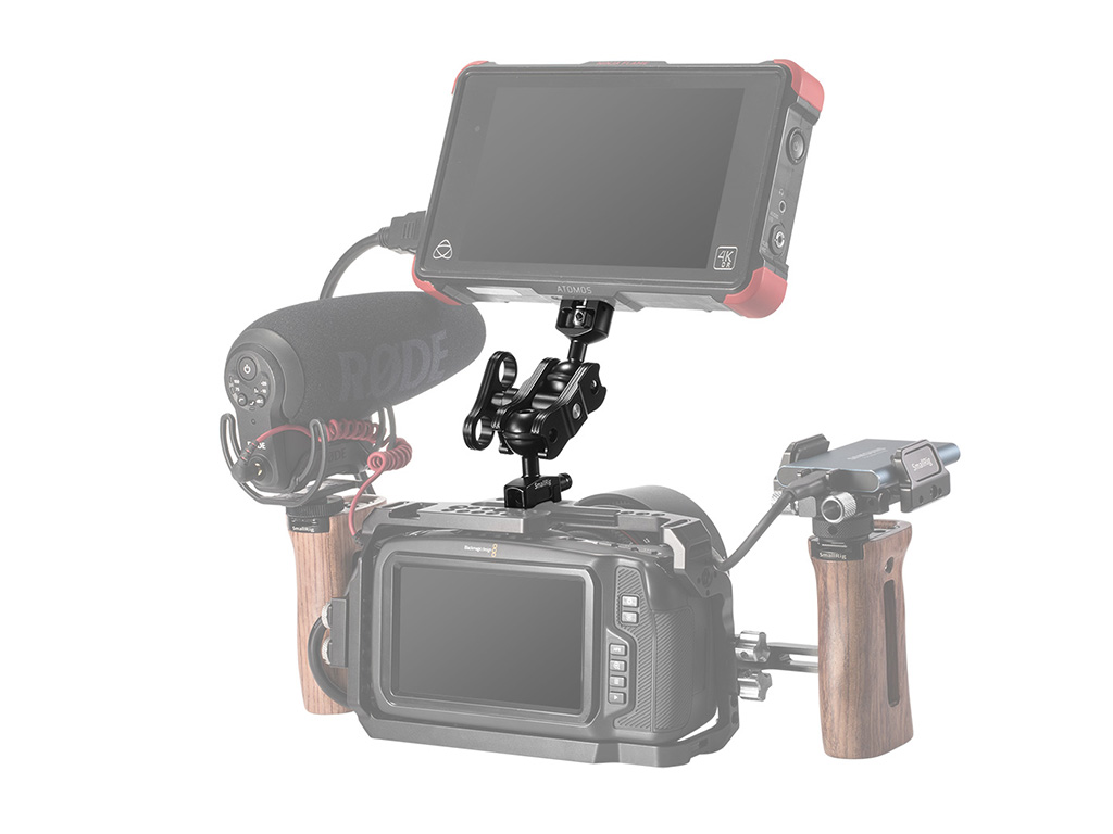 SmallRig 2071B Nato Bağlantılı Çift Başlıklı Magic Arm