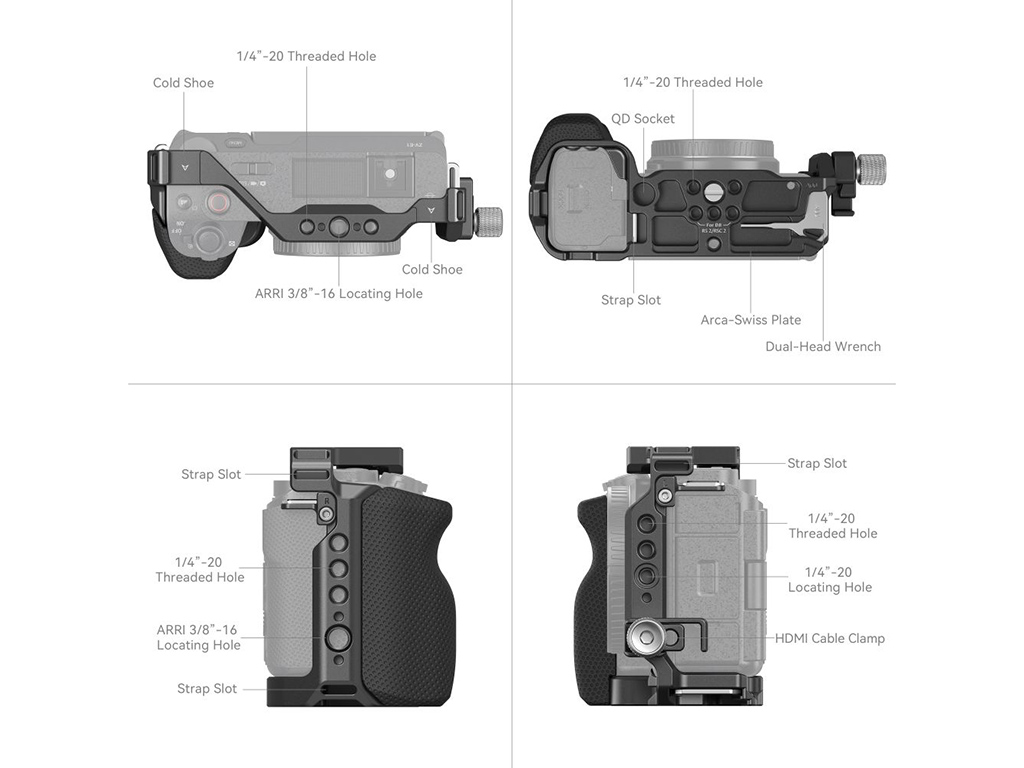 SmallRig 4257 Sony ZV-E1 Uyumlu Kafes