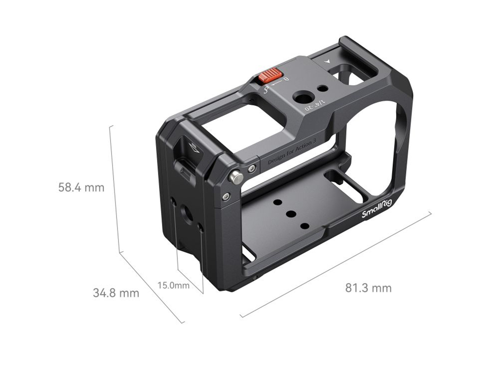 SmallRig 4119 DJI Osmo Action 3 Uyumlu Kafes
