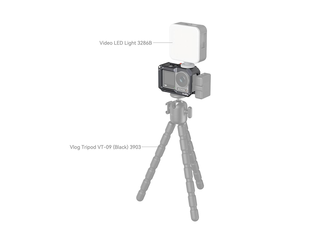 SmallRig 4119 DJI Osmo Action 3 Uyumlu Kafes