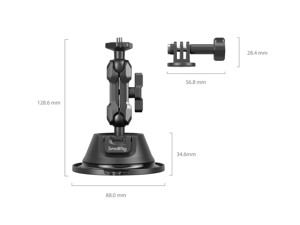 SmallRig 4193 SC-1K Aksiyon Kamera Uyumlu Vantuz