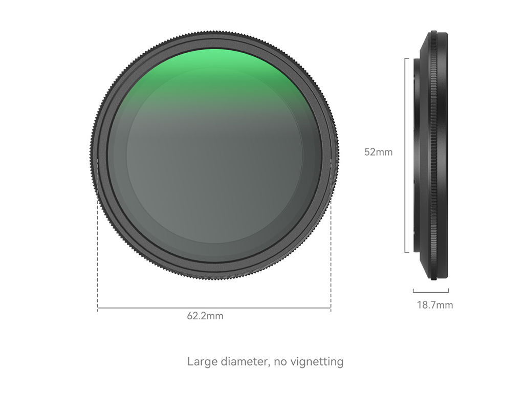 SmallRig 4215 52mm MagEase Manyetik VND Filtresi ND2-ND32 1-5 Stop