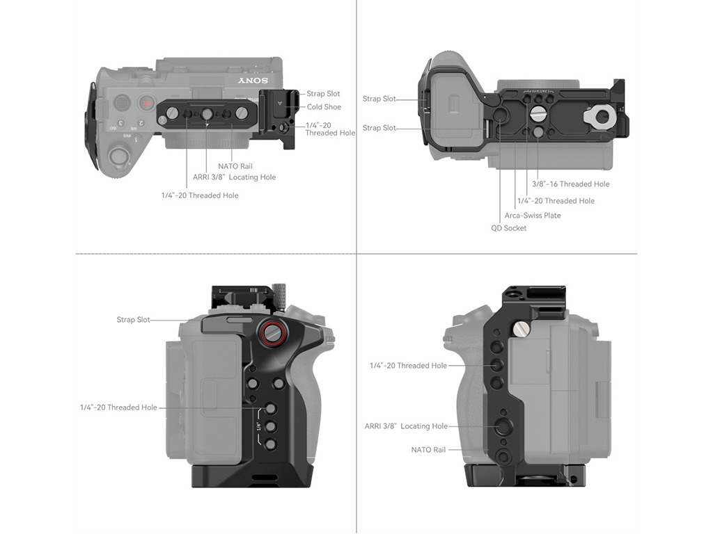 SmallRig 4183 Sony FX30 / FX3 Uyumlu Kafes