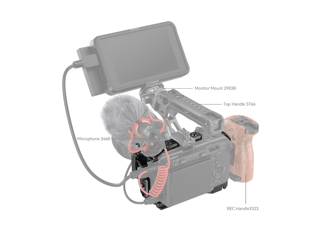SmallRig 4183 Sony FX30 / FX3 Uyumlu Kafes