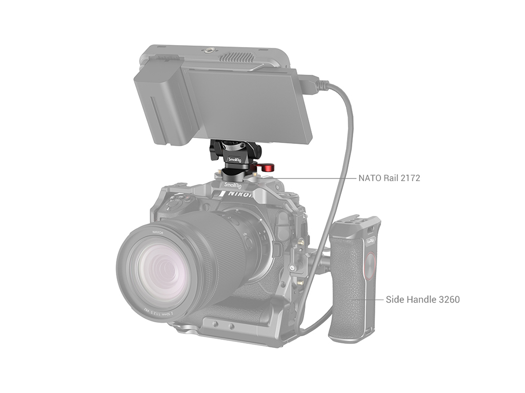SmallRig 2906B Nato Özellikli Monitör Bağlantı Aparatı