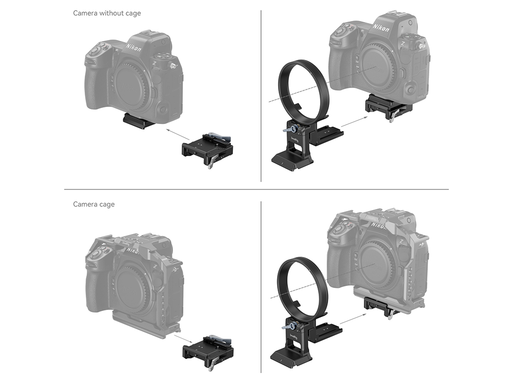 SmallRig 4306 Nikon-Z için Yatay/Dikey Dönebilen Montaj Plaka Kiti
