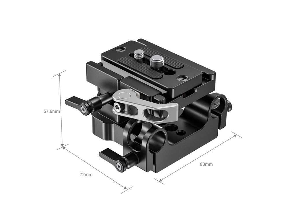 SmallRig 2092B Evrensel 15mm Ray Destek Sistemi Baseplate