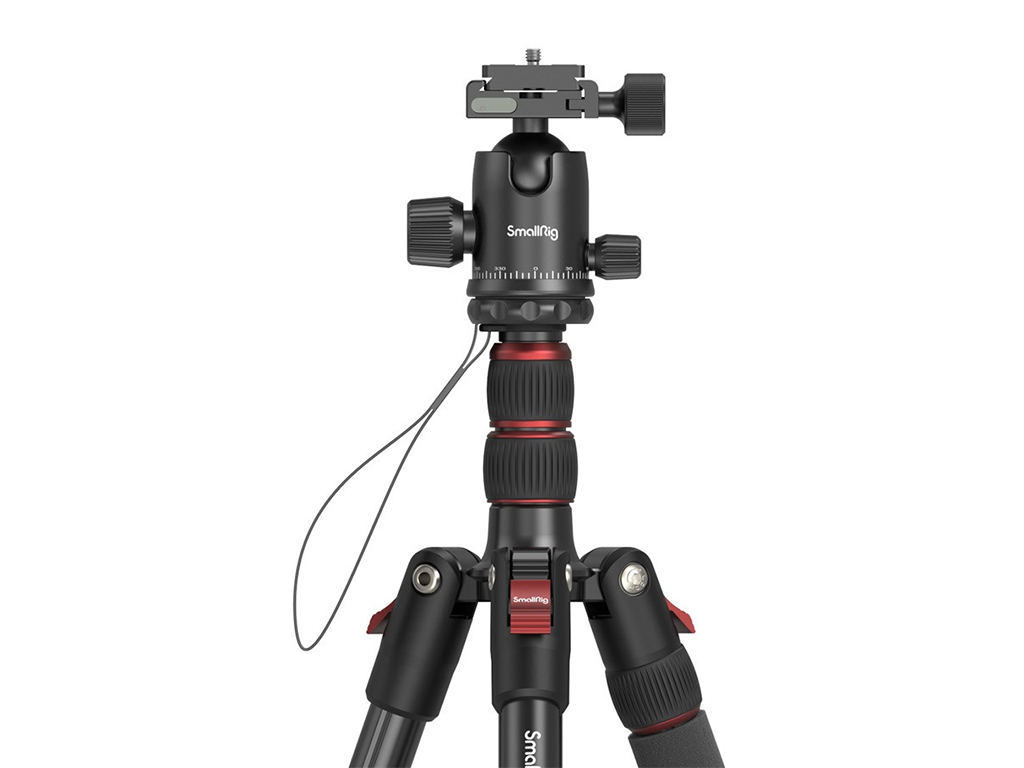 SmallRig 3935 CT-10 Alüminyum 15kg Taşıma Kapasiteli Fotoğraf Tripodu 180cm Maksimum Uzunluk - Monopod Özelliği