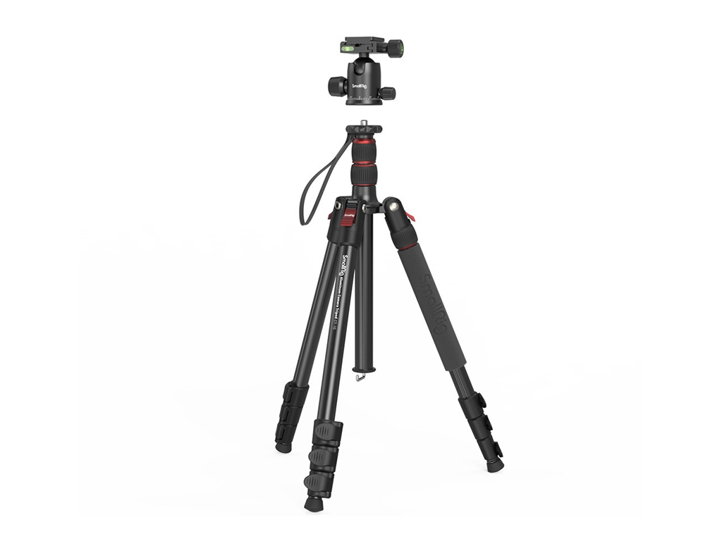 SmallRig 3935 CT-10 Alüminyum 15kg Taşıma Kapasiteli Fotoğraf Tripodu 180cm Maksimum Uzunluk - Monopod Özelliği