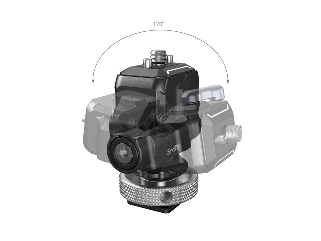 SmallRig 3514C Cold Shoe Yuvalı Hawklock Monitör Montaj Aparatı
