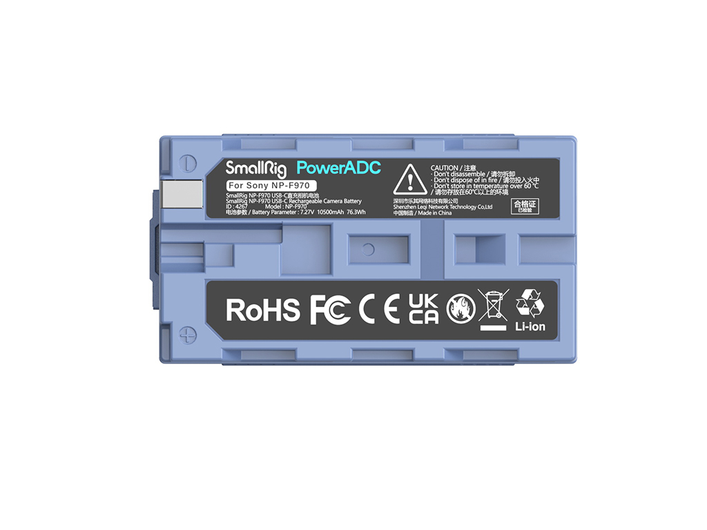 SmallRig 4267 Sony NP-F970 USB-C Batarya