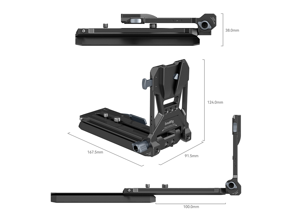 SmallRig 4323 Sinema Kameraları için V-Mount Batarya Plakası V-Mount Plate