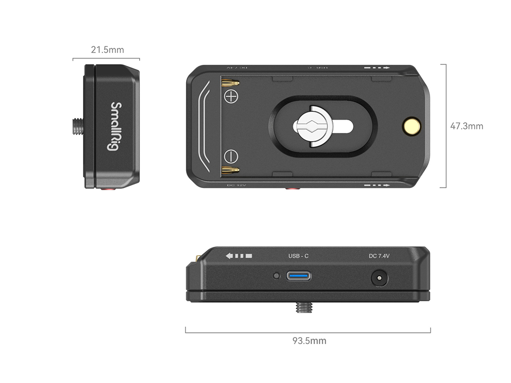 SmallRig 3168B NP-F Serisi ile Uyumlu Batarya Plakası