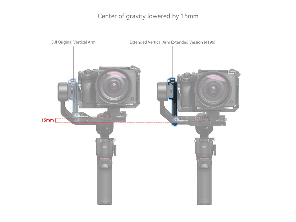 SmallRig 4196 DJI RS3 Mini Uyumlu Uzatma Kolu