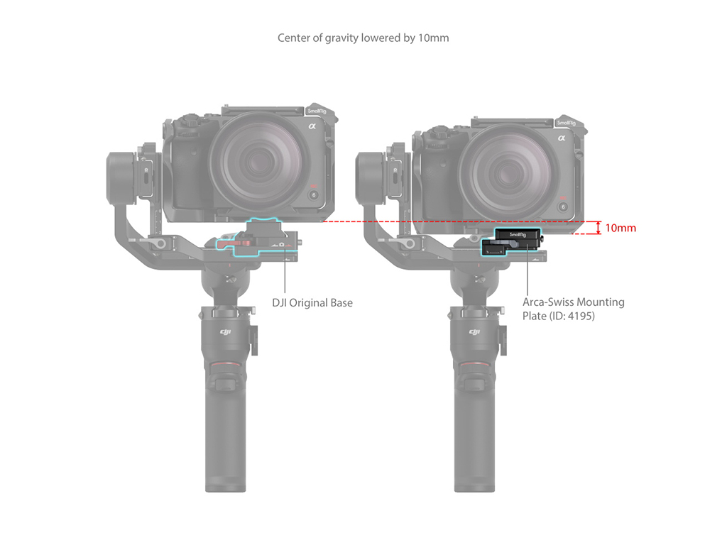 SmallRig 4195 DJI RS3 Mini için Arca-Swiss Plate