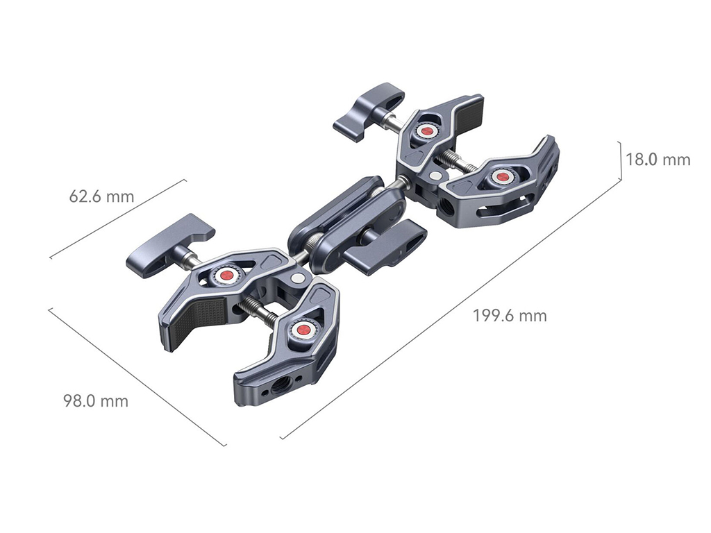 SmallRig 4103 Çift Kelepçeli Clamp 3.5kg Taşıma Kapasiteli