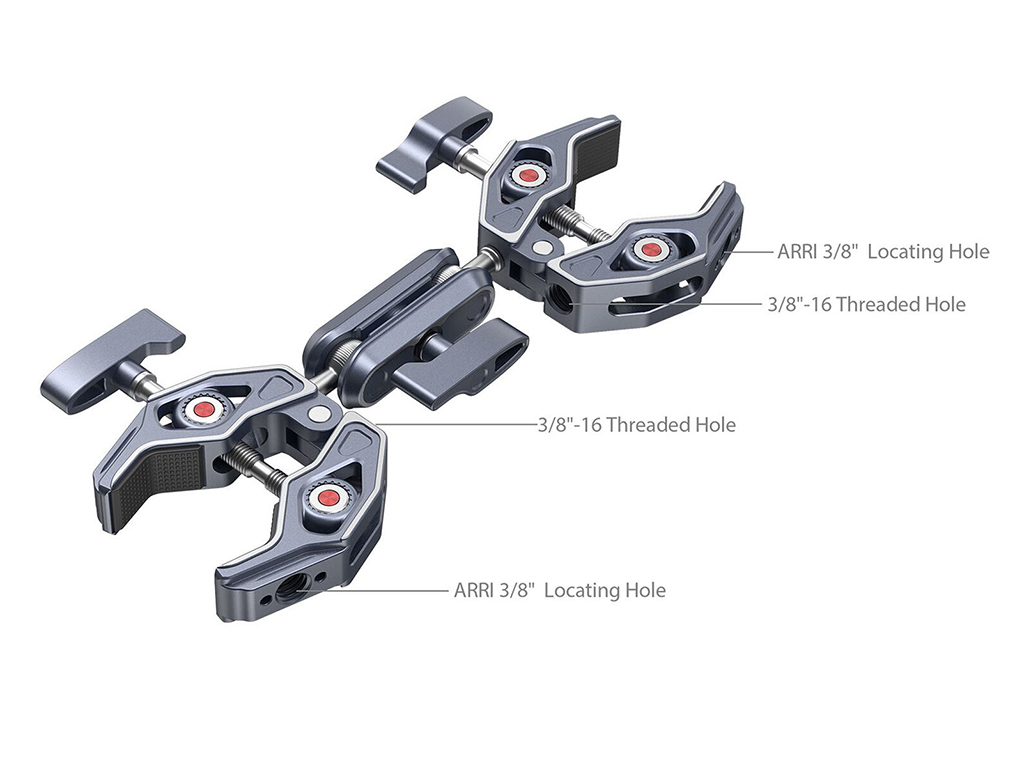 SmallRig 4103 Çift Kelepçeli Clamp 3.5kg Taşıma Kapasiteli