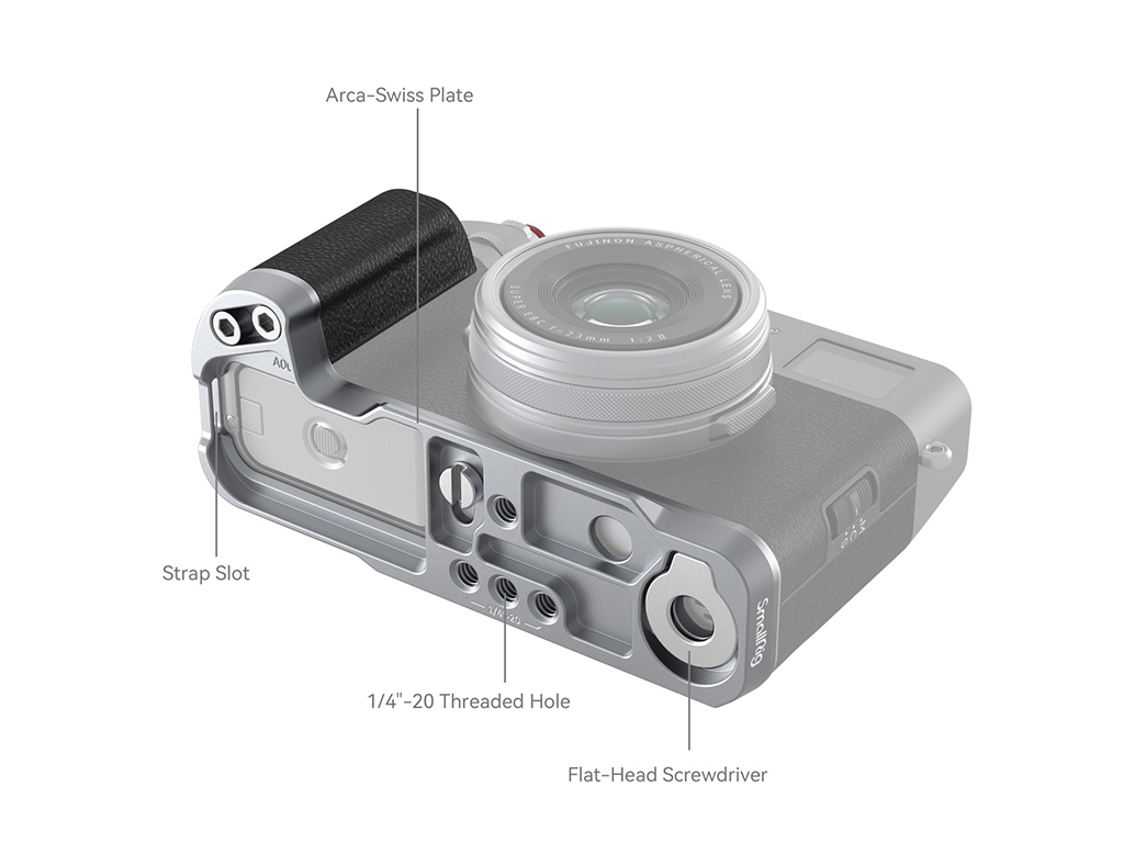 SmallRig 4555 Fujifilm X100VI Uyumlu Gümüş L Braket