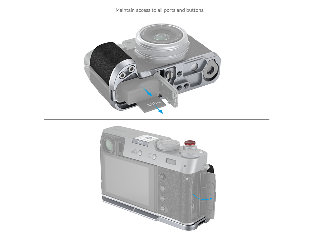 SmallRig 4555 Fujifilm X100VI Uyumlu Gümüş L Braket